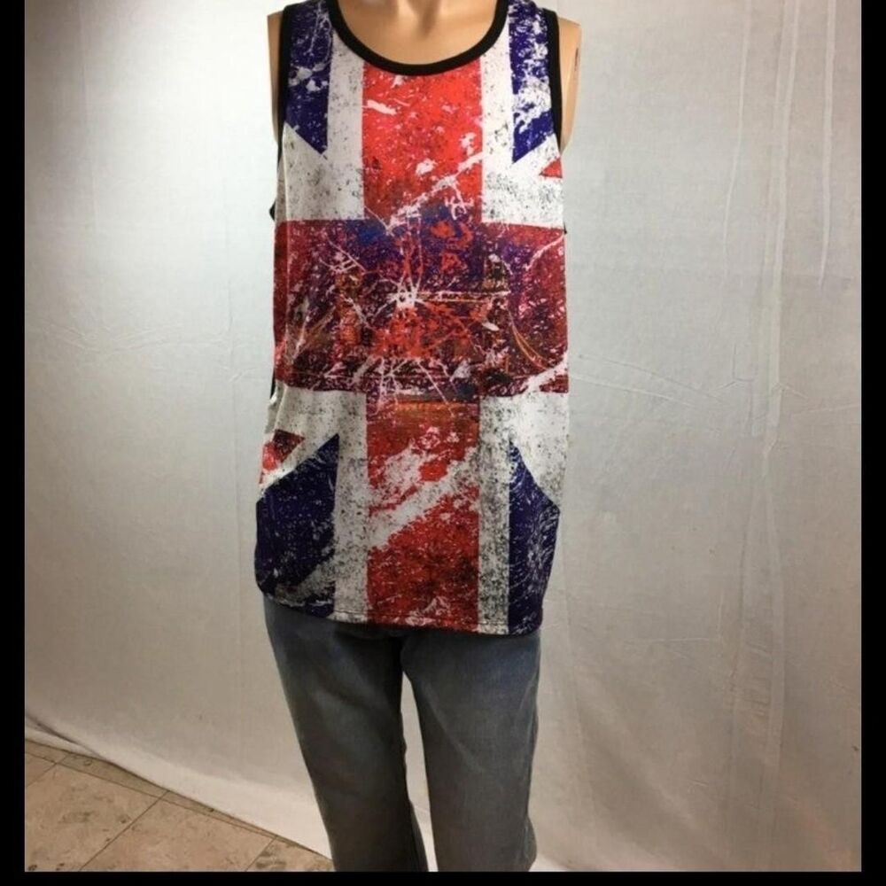 Hot-topic Men's White and Red Vest